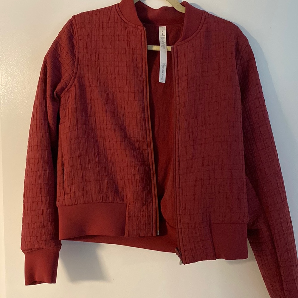 lulu lemon light bomber jacket size 6